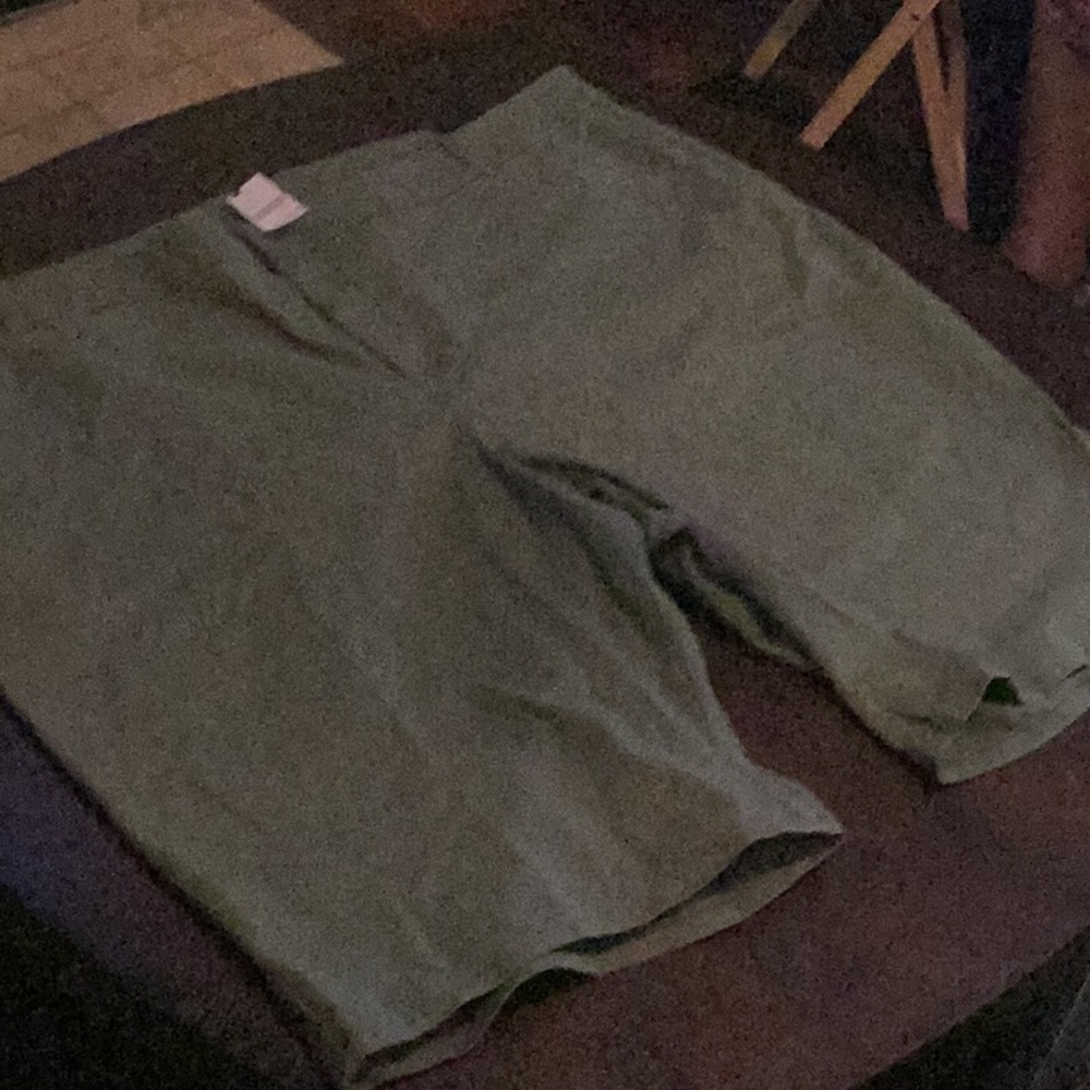 Green Cargo/Bermuda shorts. Originally purchased from Lane Bryant.